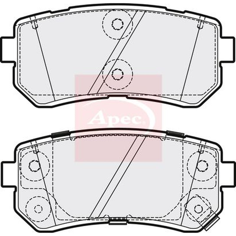 Apec Rear Brake Pad Set PAD2195