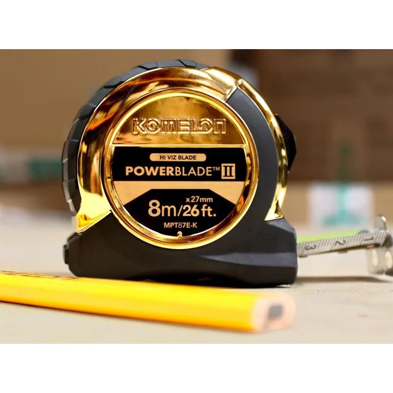 Komelon Gold Pocket Tape 8m/26ft (Width 27mm) - MPT87EG
