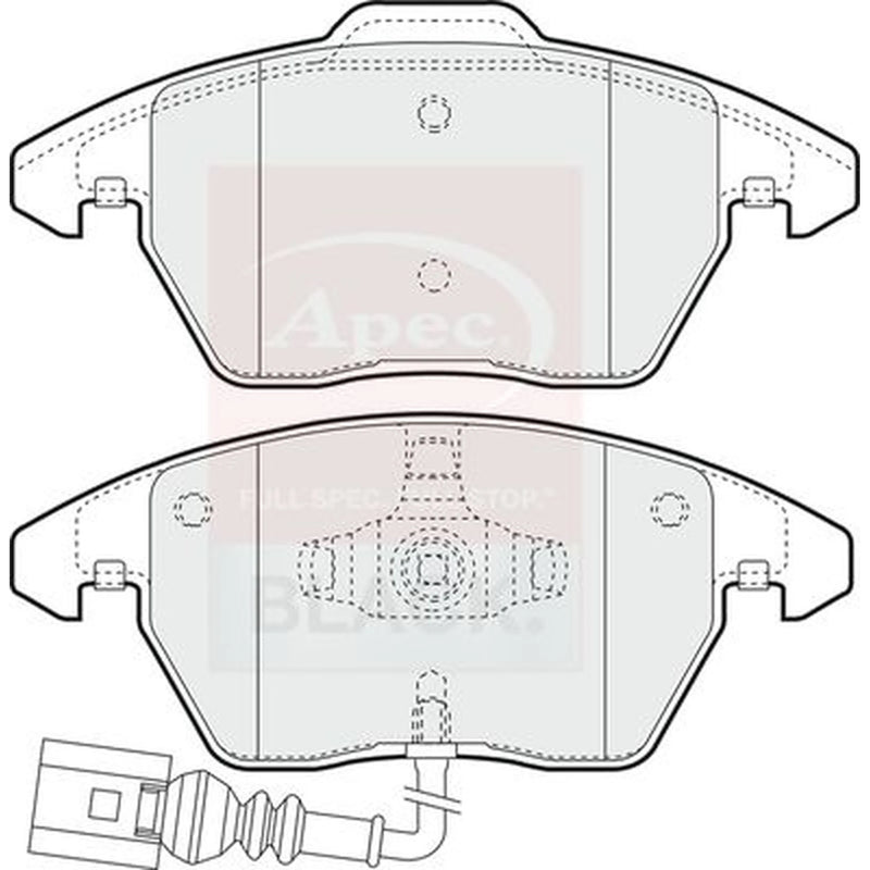 Apec Front Brake Pad Set PAD1313B
