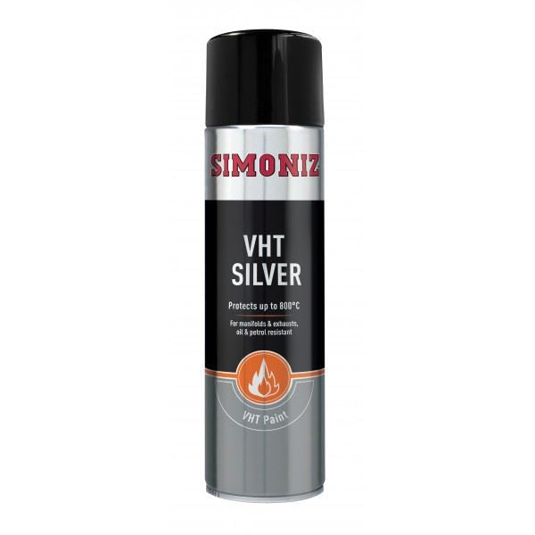 Simoniz VHT Silver Paint 500ml - Very High Temperature Spray