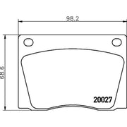 Mintex Front Brake Pad Set MGB522
