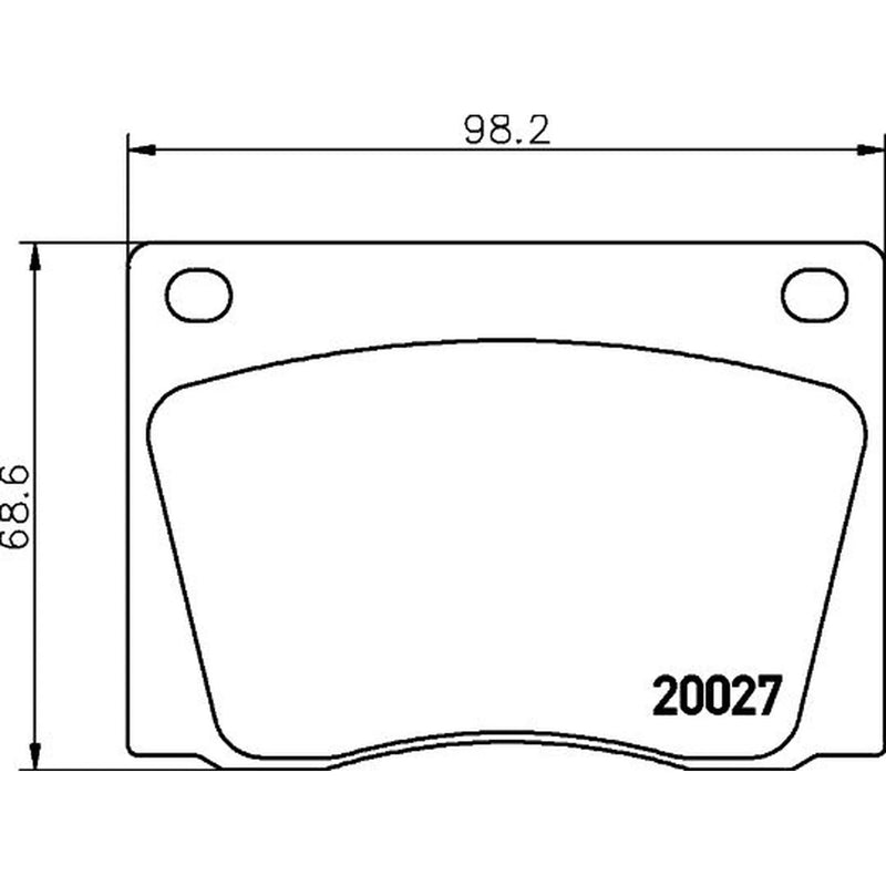 Mintex Front Brake Pad Set MGB522