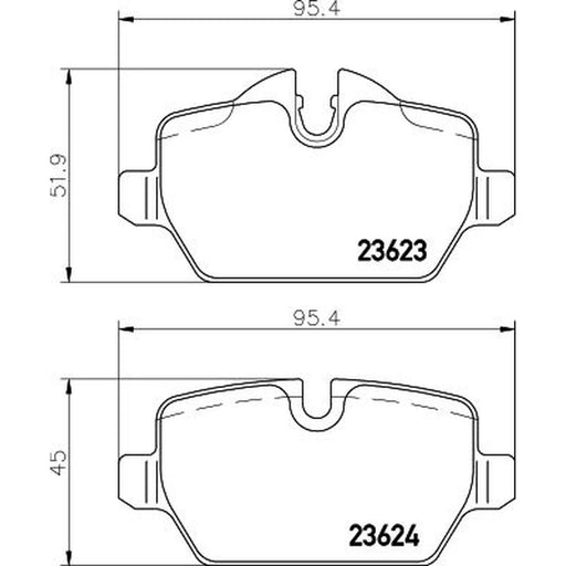 Mintex Rear Brake Pad Set MDB2681