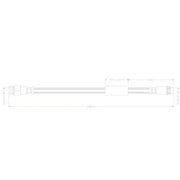 Juratek Brake Hydraulic Hose Line Rear JBH1304