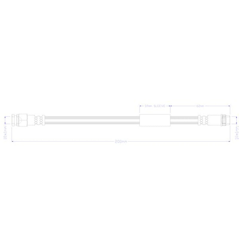 Juratek Brake Hydraulic Hose Line Rear JBH1304