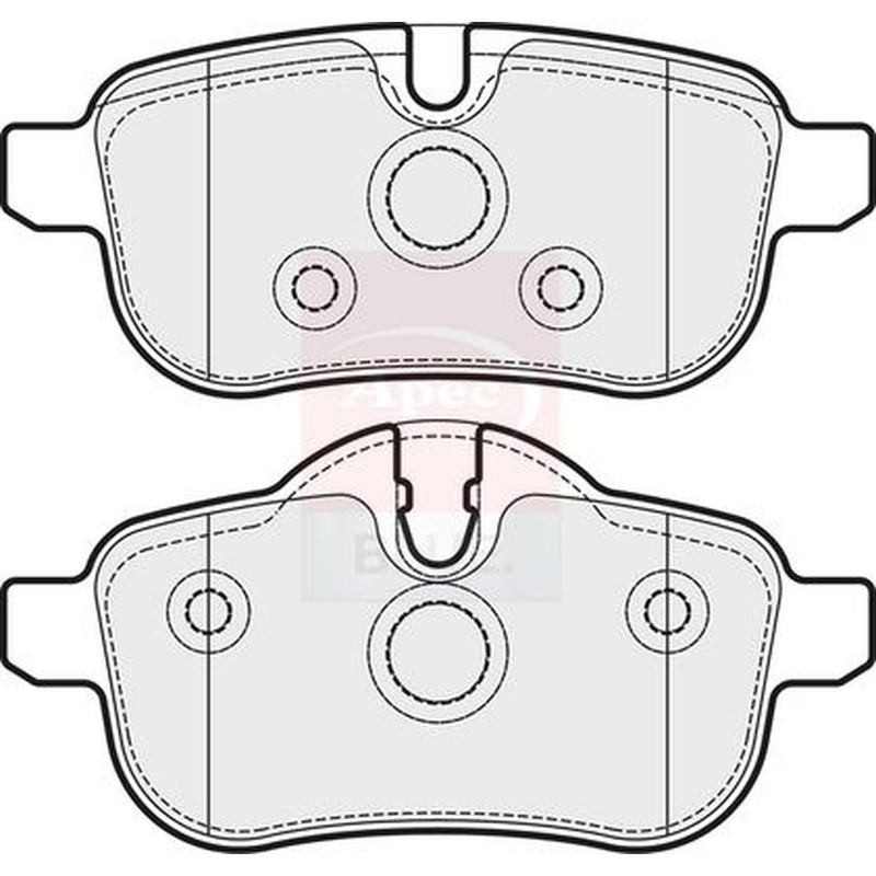 Apec Rear Brake Pad Set PD3699