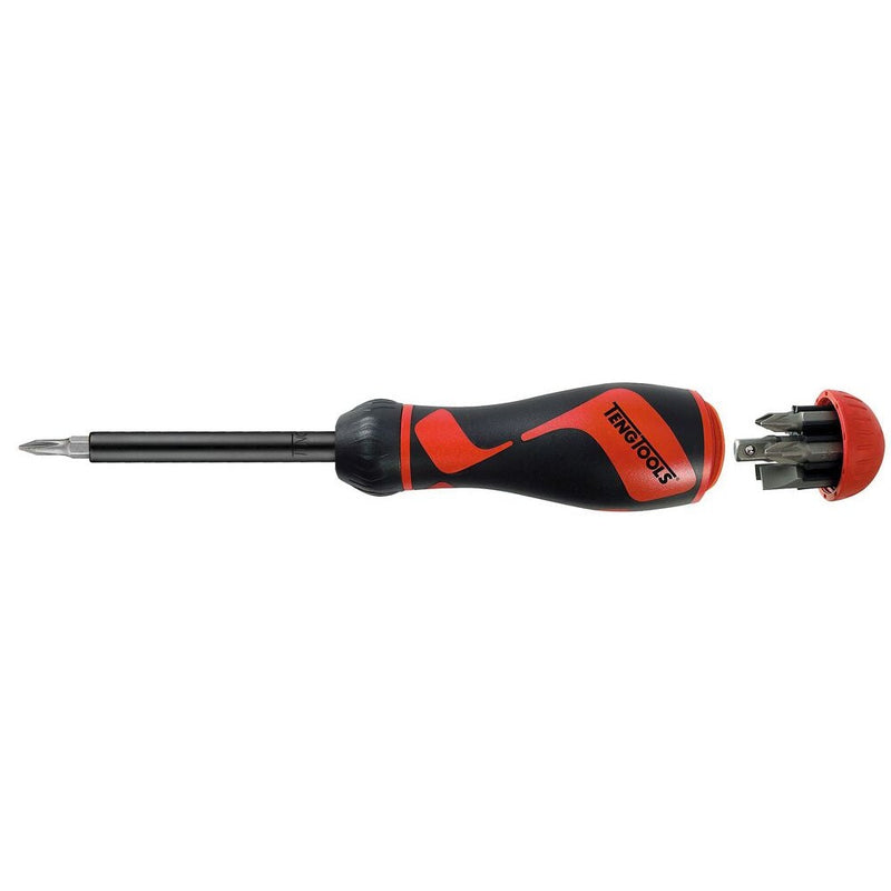 Teng Tools Bit Driver Ratcheting Set 1/4" Hex 172mm