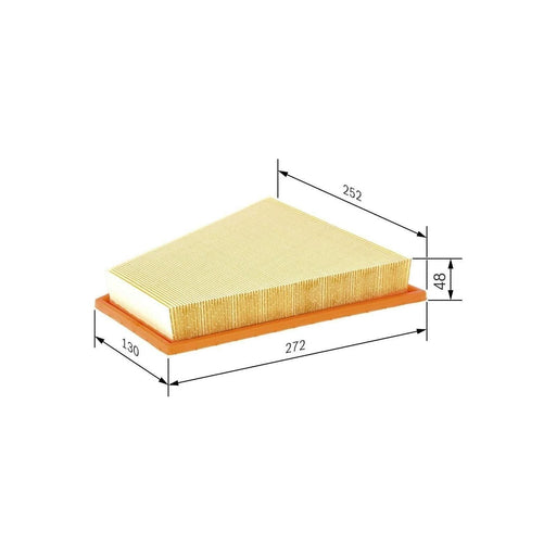 Bosch Car Air Filter S0149 Fits Bmw Z4 Sdrive 20I Cabrio - 2.0 - 11-16 F02640014 Bosch  - Town Parts