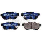 Borg & Beck 4 x Rear Brake Pad Set BBP1657