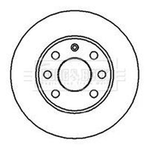 Borg & Beck Front Brake Discs BBD4857