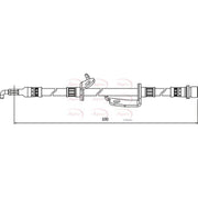 Apec Brake Hydraulic Hose Line Front Right HOS4127