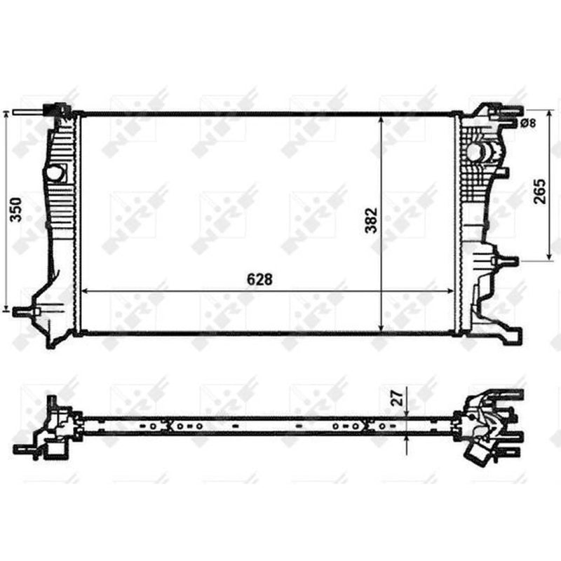 NRF Engine Radiator 53963