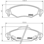 DON Front Brake Pad Set PCP1291