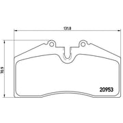 Brembo 4 x Front Brake Pad Set P65005