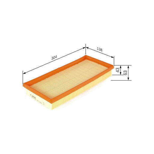 Genuine Bosch Car Air Filter S0140 Fits Toyota Yaris D4D - 1.4 - 05-12 F02640014 Bosch  - Town Parts