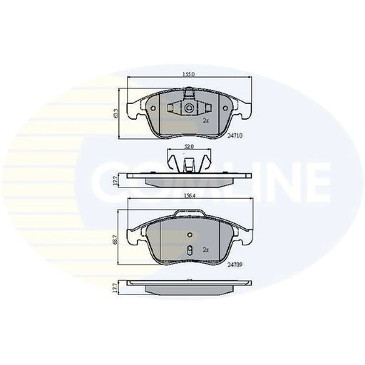 Comline Front Brake Pad Set CBP01725