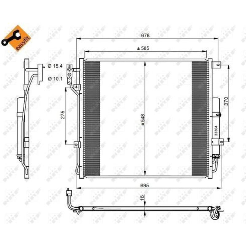 NRF Air Conditioning Condenser 350220