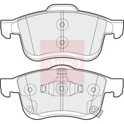 Apec Front Brake Pad Set PAD2015