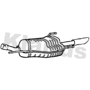 Klarius Box With Tail Pipe Rear GM507G