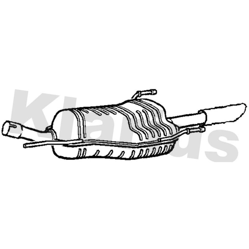 Klarius Box With Tail Pipe Rear GM507G