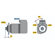 Bosch Starter Motor 24V 5.4kW 11 Teeth 0 001 416 009