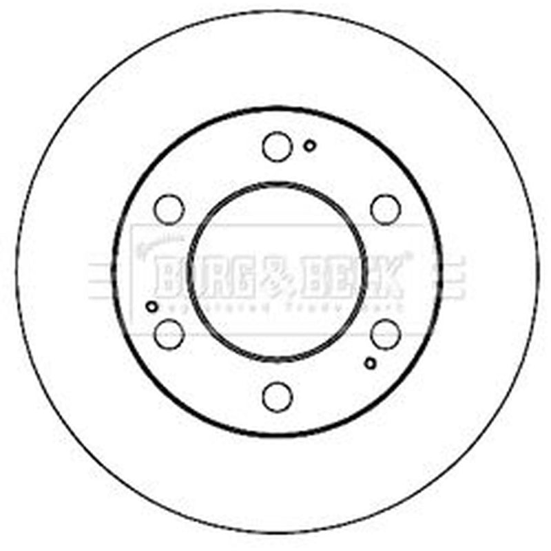 Borg & Beck 2 x Vented Front Brake Discs BBD5213