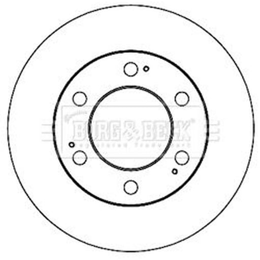 Borg & Beck 2 x Vented Front Brake Discs BBD5213