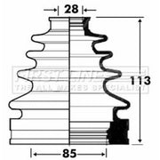 First Line Drive Shaft Bellow Kit Front Left FCB2873
