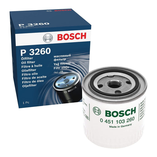 Genuine Bosch Car Oil Filter P3260 Fits Volvo V40 Ditd - 1.9 - 00-04 0451103260 Bosch  - Town Parts