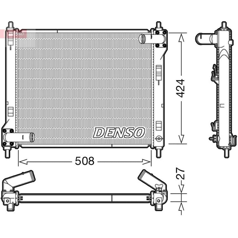 Denso Engine Radiator DRM46043