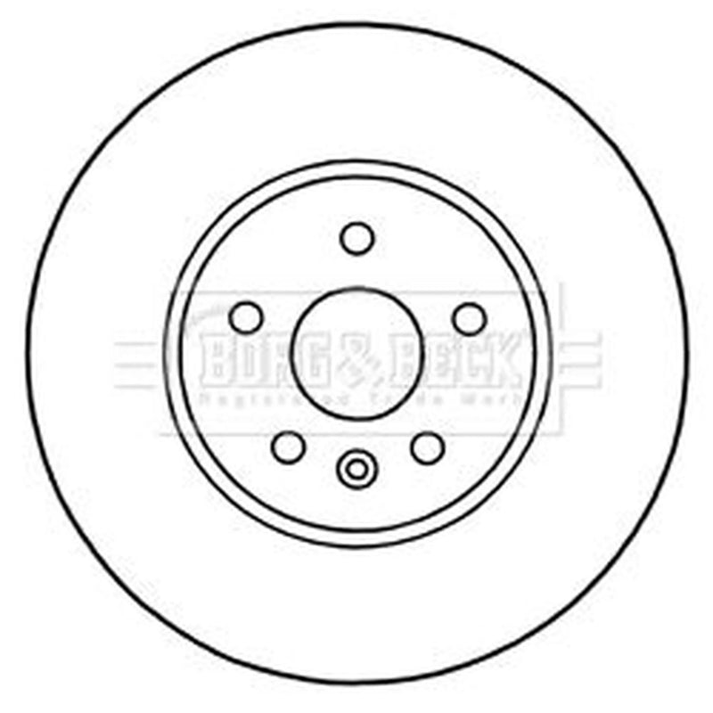 Borg & Beck 2 x Vented Front Brake Discs BBD5314