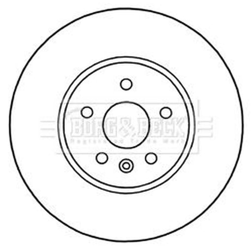 Borg & Beck 2 x Vented Front Brake Discs BBD5314