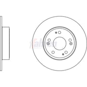 Fahren 2 x Solid Rear Brake Discs FBD6582