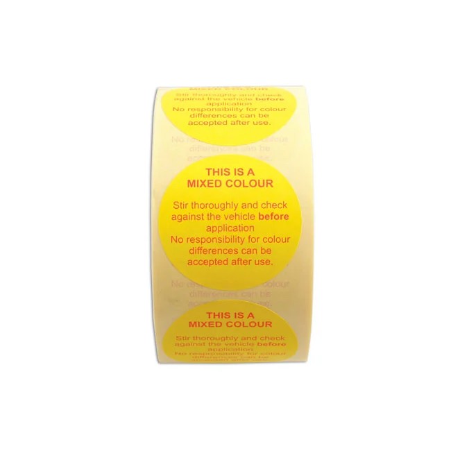 Power-TEC Colour Disclaimer Labels 1,000pcs - PCPL