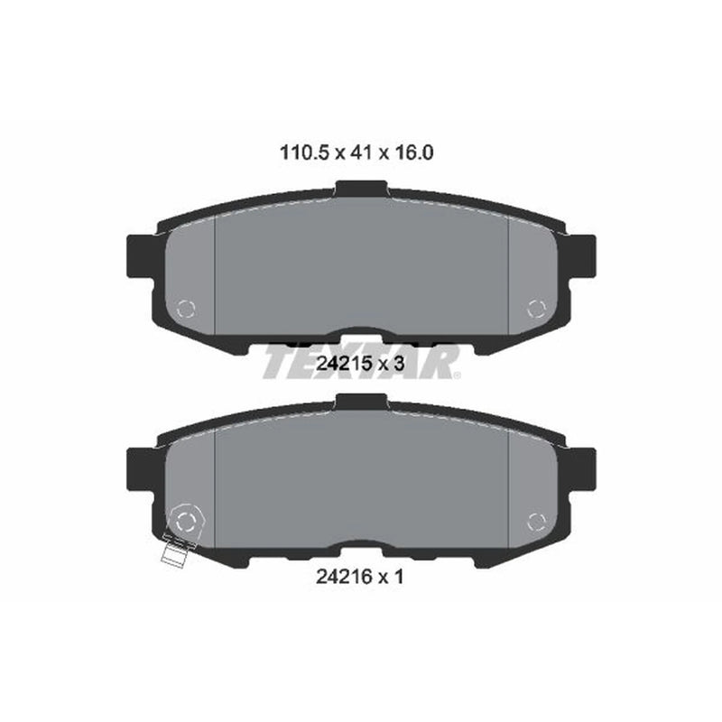 Textar Rear Brake Pad Set 2421501