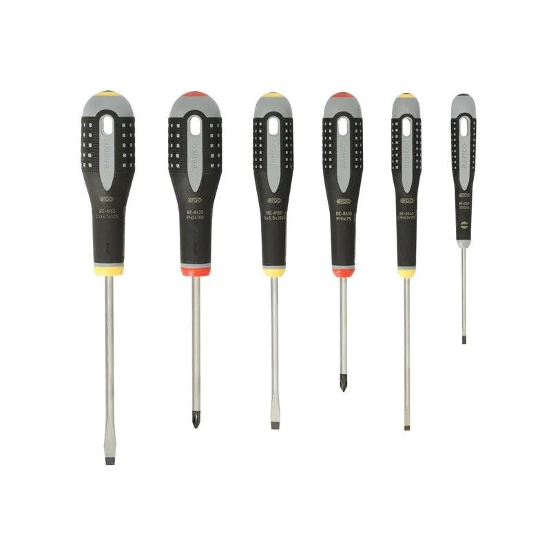 Bahco BE-9881 ERGO™ Screwdriver Set, 6 Piece - BE-9881