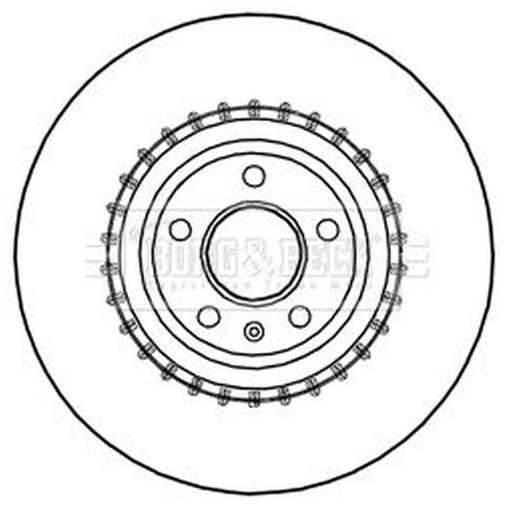 Borg & Beck 2 x Vented Front Brake Discs BBD5991S