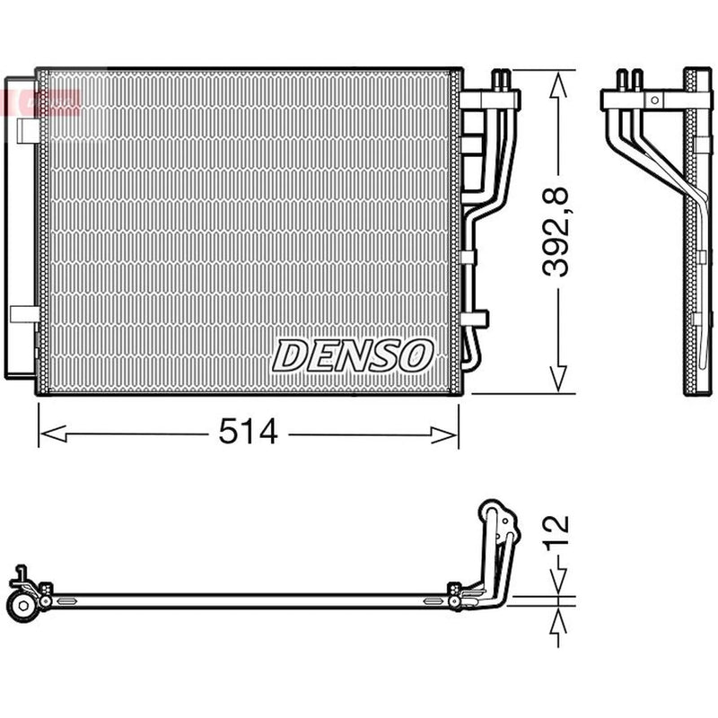 Denso Air Conditioning Condenser DCN41014
