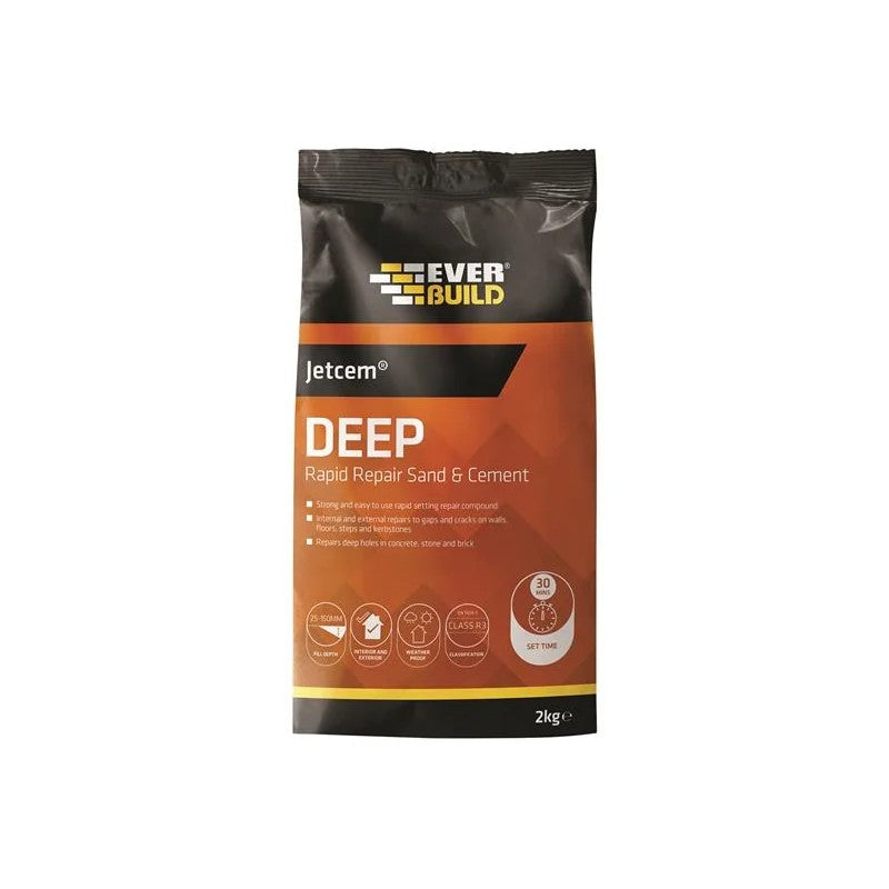 Everbuild Sika Jetcem Premix Sand & Cement 12kg (6 x 2kg Packs) - 620326