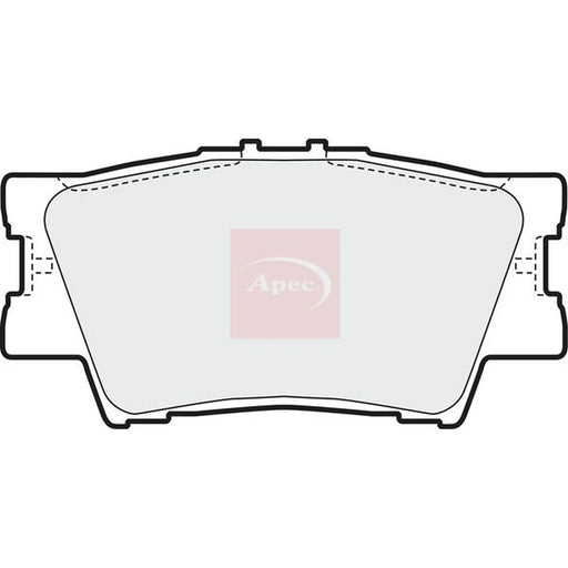 Apec Rear Brake Pad Set PAD1591