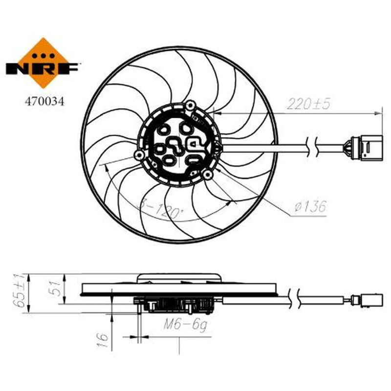 NRF Engine Cooling Fan 470034