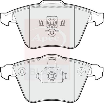 Apec Black Front Brake Pad Set PAD1663B