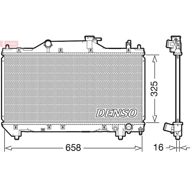 Denso Engine Radiator DRM50131