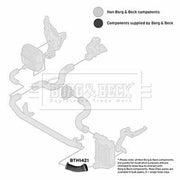 Borg & Beck Intercooler Turbo Charge Air Hose BTH1421