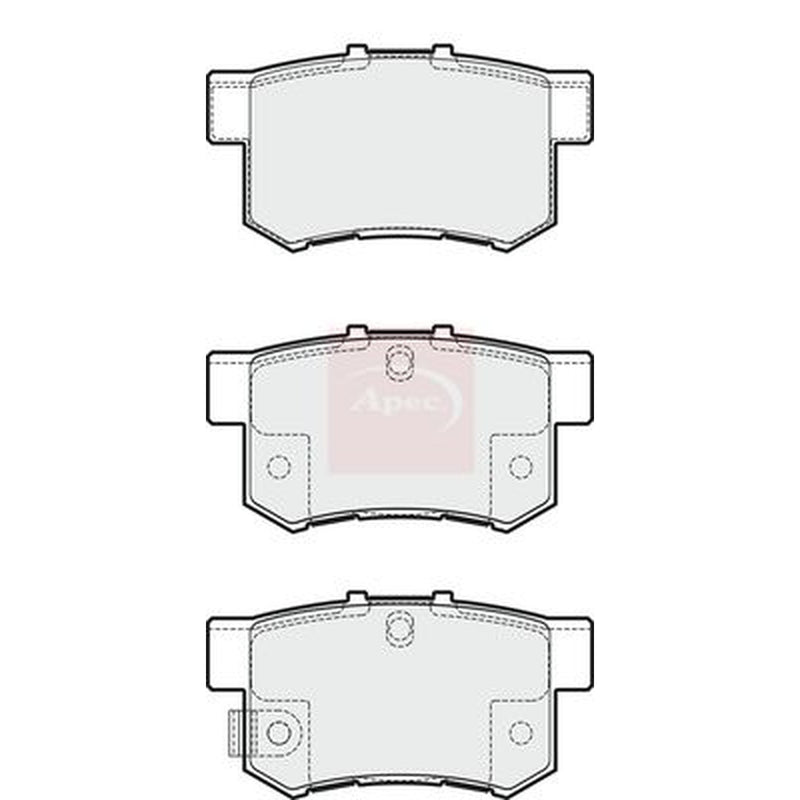 Apec Rear Brake Pad Set PAD1828
