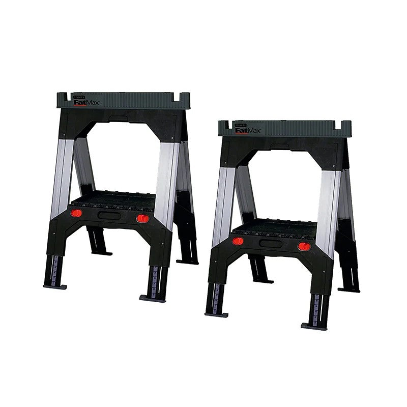 STANLEY® Hand Tools FatMax® Telescopic Sawhorses (Twin Pack) - 1-92-980