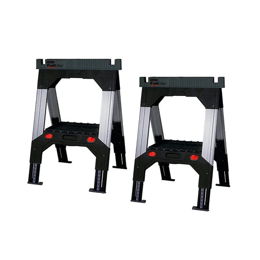 STANLEY® Hand Tools FatMax® Telescopic Sawhorses (Twin Pack) - 1-92-980