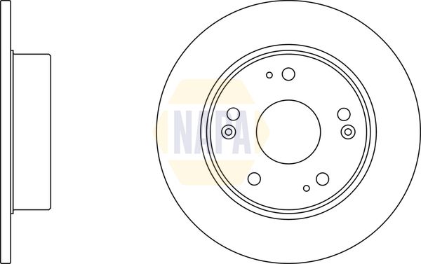 NAPA 2 x Brake Discs fits HONDA