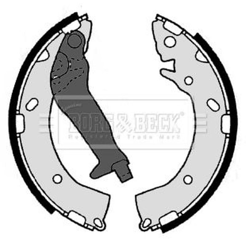 Borg & Beck Brake Shoe Set Axle Kit BBS6350