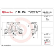 Brembo Brake Caliper Assembly Front Left FBR050